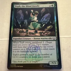 Magic the Gathering: Toph, the Blind Bandit Avatar: The Last Airbender Foil NM - Image 1