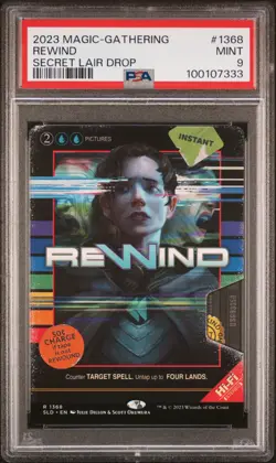 MTG Rewind Secret Lair 1368 Borderless - Secret Lair #1368 PSA 10 - Image 1