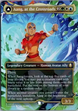 Aang, at the Crossroads (Borderless) R Avatar: The Last Airbender 304 NM Foil Ma - Image 1