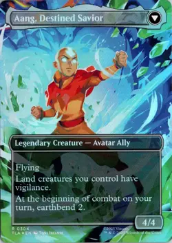 Aang, at the Crossroads (Borderless) R Avatar: The Last Airbender 304 NM Foil Ma - Image 2