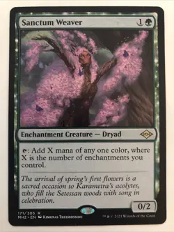 MTG Modern Horizons 2 Sanctum Weaver 171/303 NM Rare - Image 1