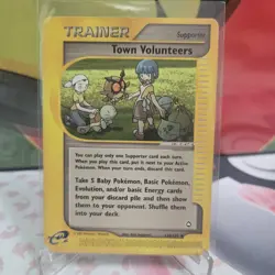 Pokemon Tcg Town Volunteers Uncommon Aquapolis 136/147 LP - Image 1