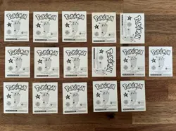 Pokemon Topps Merlin 1999 Sticker Bundle x 16 Vintage Pokemon Stickers - Image 2