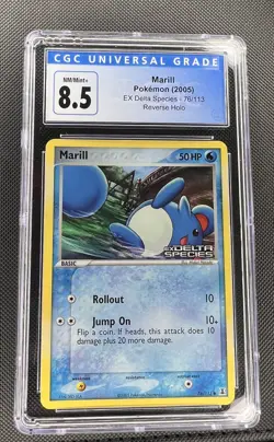 Pokemon Marill EX Delta Species 76/113 Reverse Holo STAMPED Cgc 8.5 - Image 1