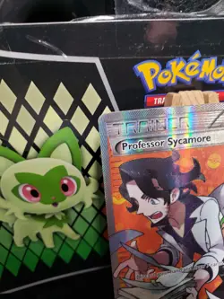Pokemon Professor Sycamore Steam Siege 114/114 Regular Full Art Ultra Rare LP - Image 2