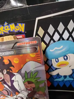 Pokemon Professor Sycamore Steam Siege 114/114 Regular Full Art Ultra Rare LP - Image 3