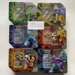 Lot of 6 Pokemon TCG PARADOX DESTINIES Tin - Factory Sealed - 1 Of Each Type - Image 1