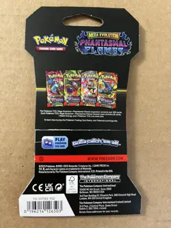 Pokemon Mega Evolution Phantasmal Flames Sleeved Booster Pack Lot x40 Packs - Image 3