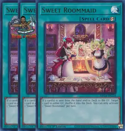 Yugioh! 3x Sweet Roommaid MP24-EN254 Ultra Rare 1st Ed NM - Image 1
