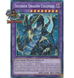 Yugioh! 1x Thunder Dragon Colossus RA03-EN036 Collector's Rare 1st Ed NM - Image 1