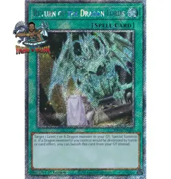 Yugioh! 1x Return of the Dragon Lords RA03-EN060 Platinum Secret Rare 1st Ed NM - Image 1