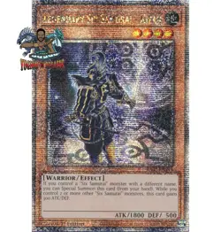 Yugioh! 1x Legendary Six Samurai - Kizan RA03-EN249 Quarter Century Secret Rare - Image 1