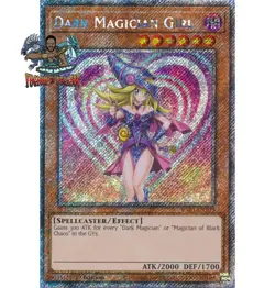 Yugioh! 1x Dark Magician Girl RA03-EN123 Platinum Secret Rare 1st Ed NM - Image 1