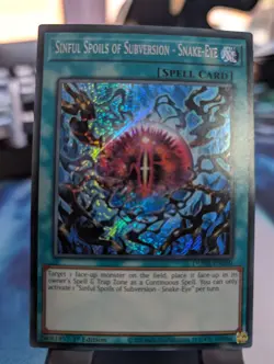 YuGiOh! Sinful Spoils of Subversion DUNE-EN060 Secret Rare 1st Ed - Image 1