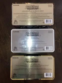 Yu-Gi-Oh! Tin Set - Lot of 3 - Dueling Heroes Mega-Pack Pharaoh's Gods - Empty - Image 2