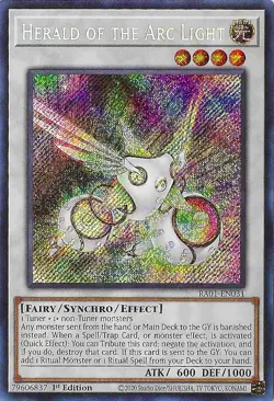 Yu-Gi-Oh! Herald of the Arc Light (Secret Rare) Secret Rare 25th Anniversary Rar - Image 1