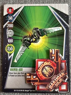 Bakugan: Gundalian Invaders| Silver Axe🥈Silver Gate Card | 7/48c - Image 2