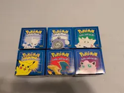 1999 POKEMON Burger King 23K Gold Plated Metal Cards/Complete Sealed set of 6 - Image 1