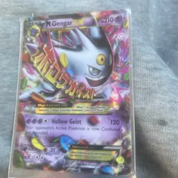 M Gengar EX XY166 Holo Card Played View Pictures - Image 1