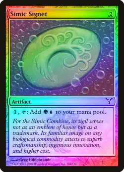 Simic Signet FOIL Dissension PLD Artifact Common MAGIC MTG CARD ABUGames - Image 1