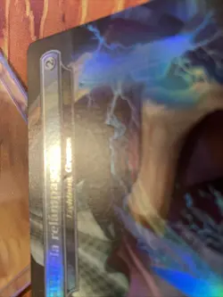 MTG Rainbow Foil Borderless Chancla relampago - Lightning Greaves (small ding) - Image 3