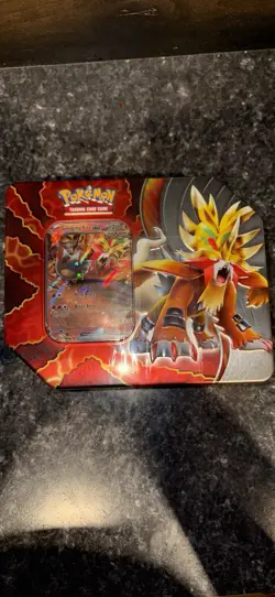 Pokemon TCG: Paradox Destinies Gouging Fire ex Tin / New - Image 2