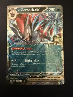 Pokemon TCG: Journey Together N's Zoroark ex 098/159 Double Rare NM/Pack Fresh - Image 5