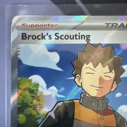 Pokemon TCG Brock's Scouting 179/159 Journey Together Trainer Supporter Full Art - Image 2