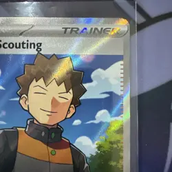 Pokemon TCG Brock's Scouting 179/159 Journey Together Trainer Supporter Full Art - Image 3