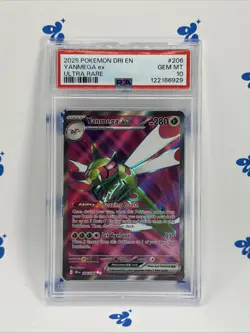 2025 POKEMON DRI EN-DESTINED RIVALS ULTRA RARE #206 YANMEGA EX PSA 10 - Image 1