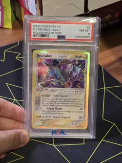 Pokemon Gyarados EX Holon Phantoms Holo Rare #8 PSA 8 - Image 2