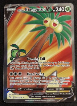 Alolan Exeggutor V 71/78 Pokemon GO NM - Image 1