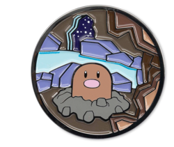 POKEMON CENTER DIGLETT MONTHLY PINS 10 OF 12 HABITAT HELD PIN BADGE TCG + Bonus - Image 2