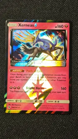 Pokemon TCG SM - Lost Thunder #144/214 Xerneas Prism Star - near mint - Image 2