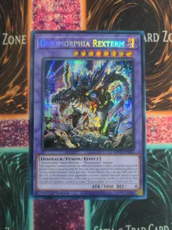 Yu-Gi-Oh! Dinomorphia Rexterm MP23-EN082 Prismatic Secret Rare 1st Edition NM - Image 1