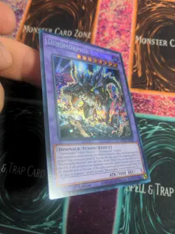 Yu-Gi-Oh! Dinomorphia Rexterm MP23-EN082 Prismatic Secret Rare 1st Edition NM - Image 2