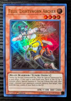 Felis, Lightsworn Archer BLLR-EN043 1st Edition - Yugioh - NM - Image 1