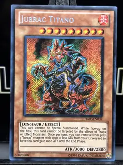 Yu-Gi-Oh! Jurrac TItano HA03-EN039 Secret Rare Unlimited NM HOLO - Image 3