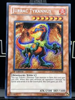 Jurrac Tyrannus HA02-EN038 - Yu-Gi-Oh 1st Edition NM HOLO - Image 3