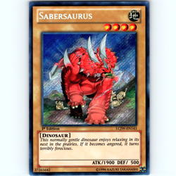 Yugioh Sabersaurus LCJW-EN143 1st Edition Secret Rare Holo - NM ?? - Image 1