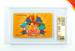 Pokemon BGS 10 3Rd Anniversary Pokemon Center Phone Card 1999 Japanese - Image 2