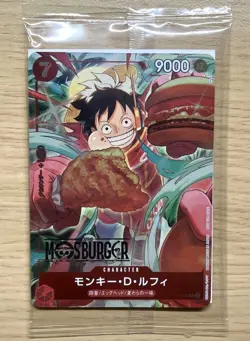 ONE PIECE Card Game Mos Burger P-080 Promo Card - Image 1
