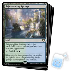 REJUVENATING SPRINGS X4 Commander Masters Magic MTG MINT CARD - Image 1
