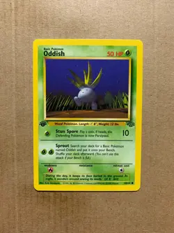 1st Edition Oddish 58/64 Jungle Set - Common Pokemon Card - NM/Mint - Image 1