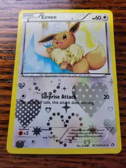 MP* - Eevee RC14/RC25 Radiant Collection Pokemon TCG Card Full Holo - Image 1