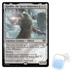 KOZILEK, THE GREAT DISTORTION Commander Masters Magic MTG MINT CARD - Image 1