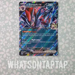 Pokemon Card Ns Zoroark Ex 098/159 Ultra Rare Scarlet Violet Journey Together NM - Image 1