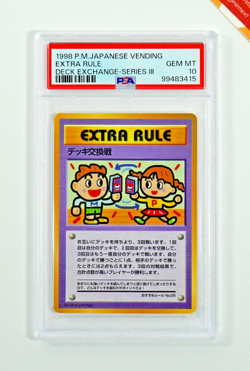 Pokemon PSA 10 Extra Rule Deck Exchange Vending Serie 3 1998 Japanese - Image 1