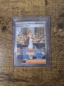Jasmine's Gaze NM SIR 245/191 Sv08: Surging Sparks Pokemon TCG Holo - Image 1