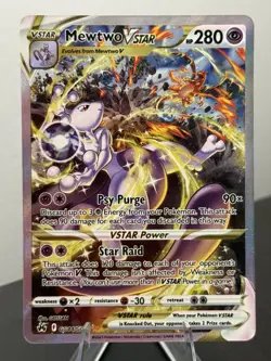 Pokemon TCG - Mewtwo VSTAR GG44/GG70 Crown Zenith Galarian Gallery Holo | NM - Image 1